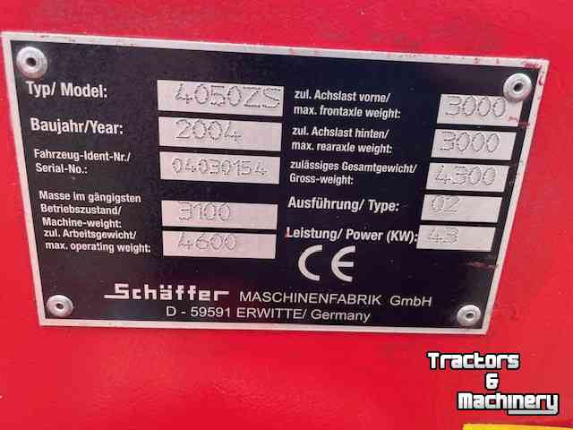 Chargeuse sur pneus Schäffer 4050 ZS Shovel Loader