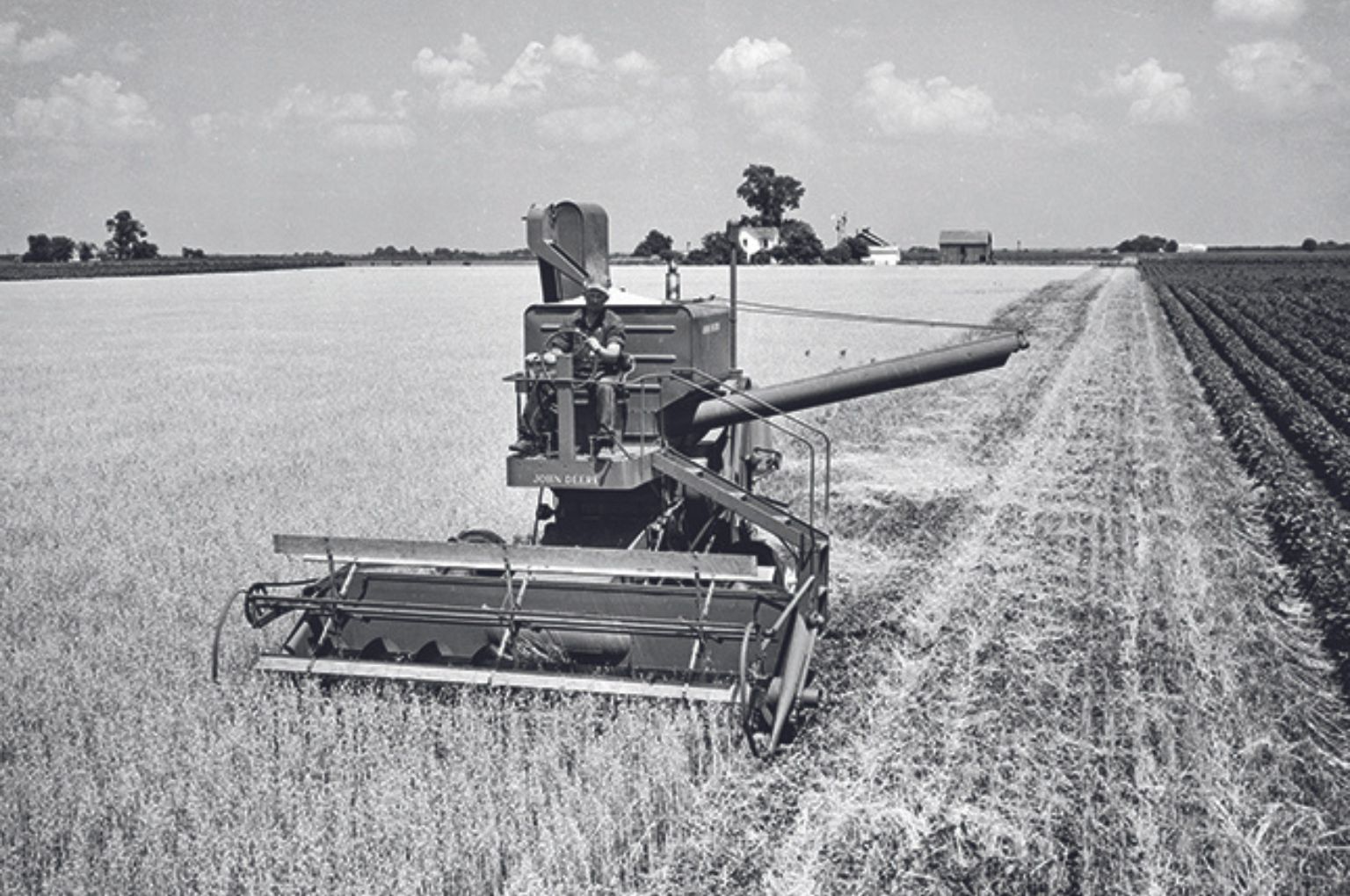 75 years John Deere combine harvesters