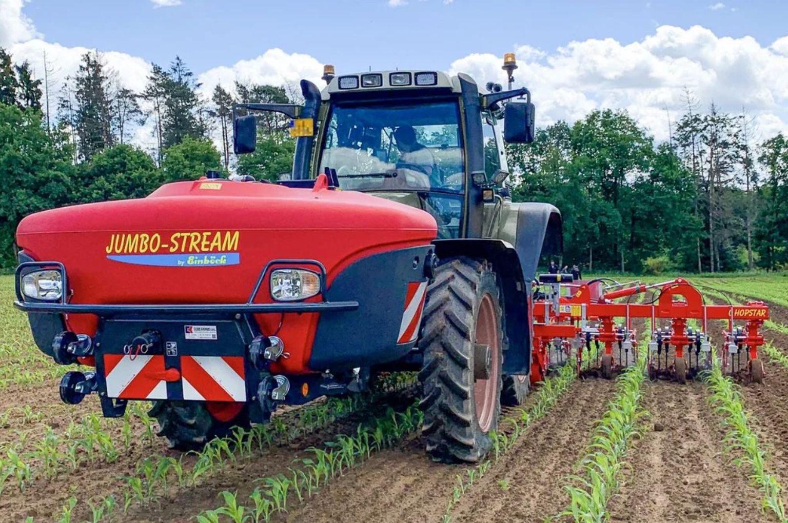 Band spraying with the Jumbo-Stream