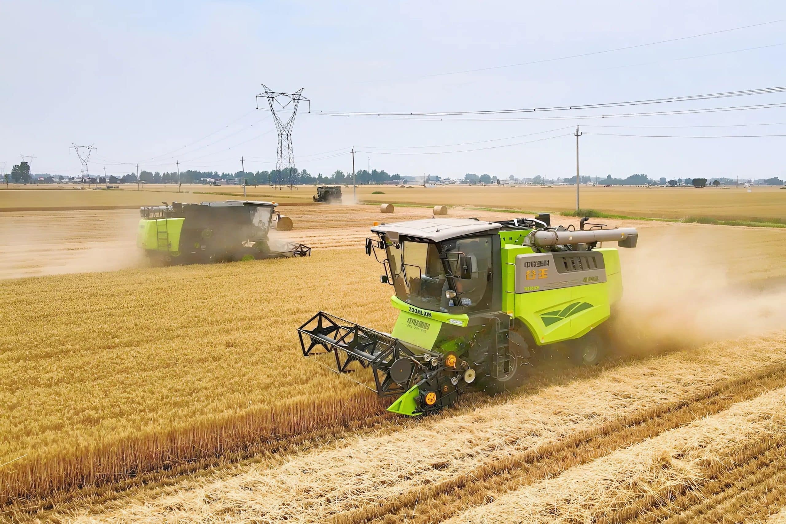Zoomlion harvesters in full operation