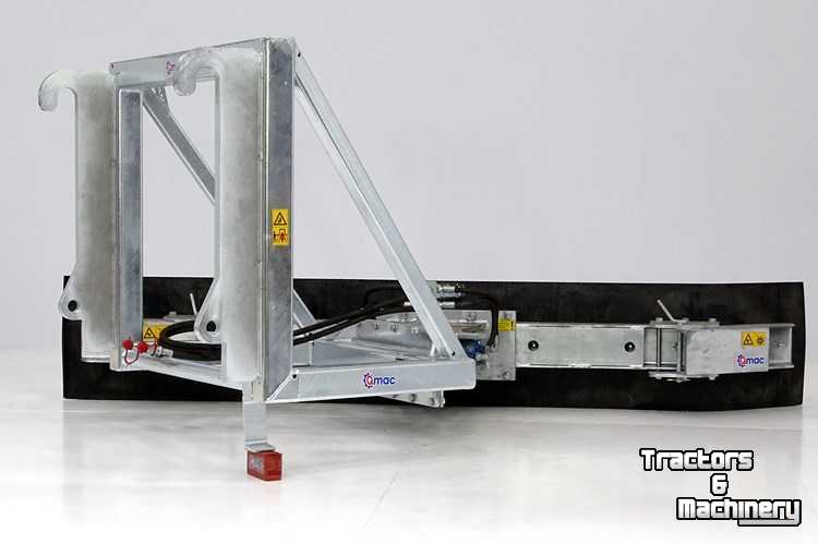 Rabot caoutchouc Qmac Module schuifbalk met rubbermat JCB aanbouw