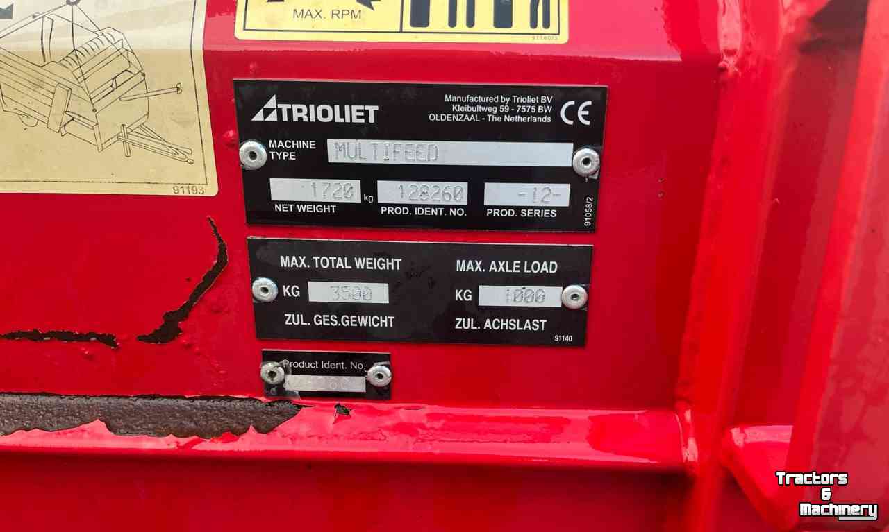 Distributeur de fourrage en bloc Trioliet Multifeed