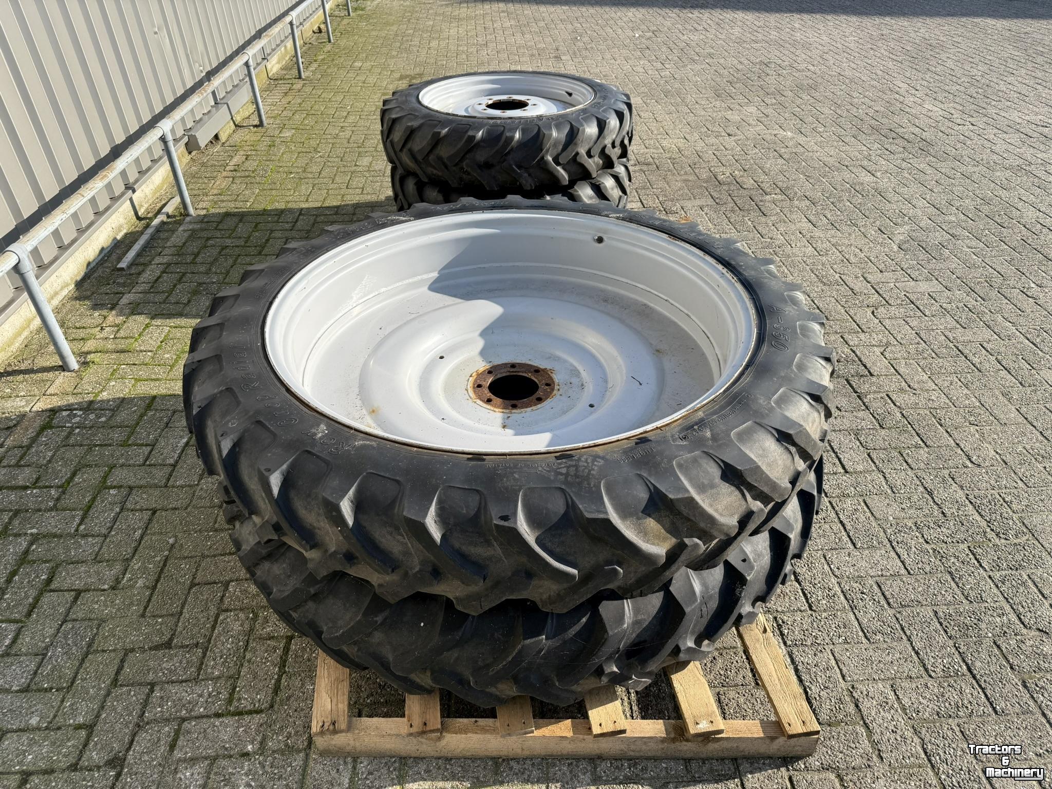 Roues, Pneus, Jantes, Barillets Jumelage  Alliance 270/95R48 + 270/95R32 cultuurwielen