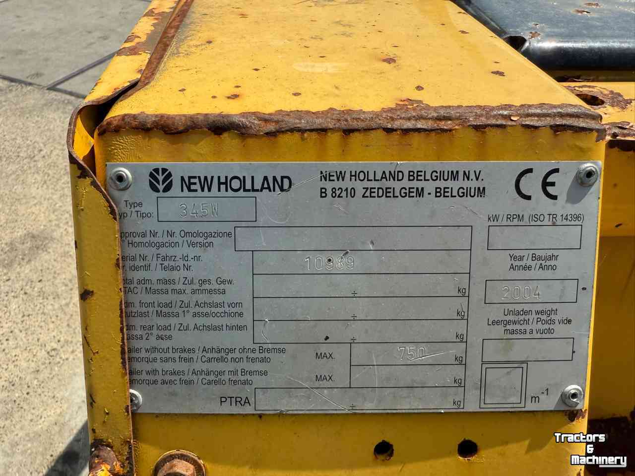 Pick up New Holland 345 W Pick up Graspickup FR FX NEW HOLLAND