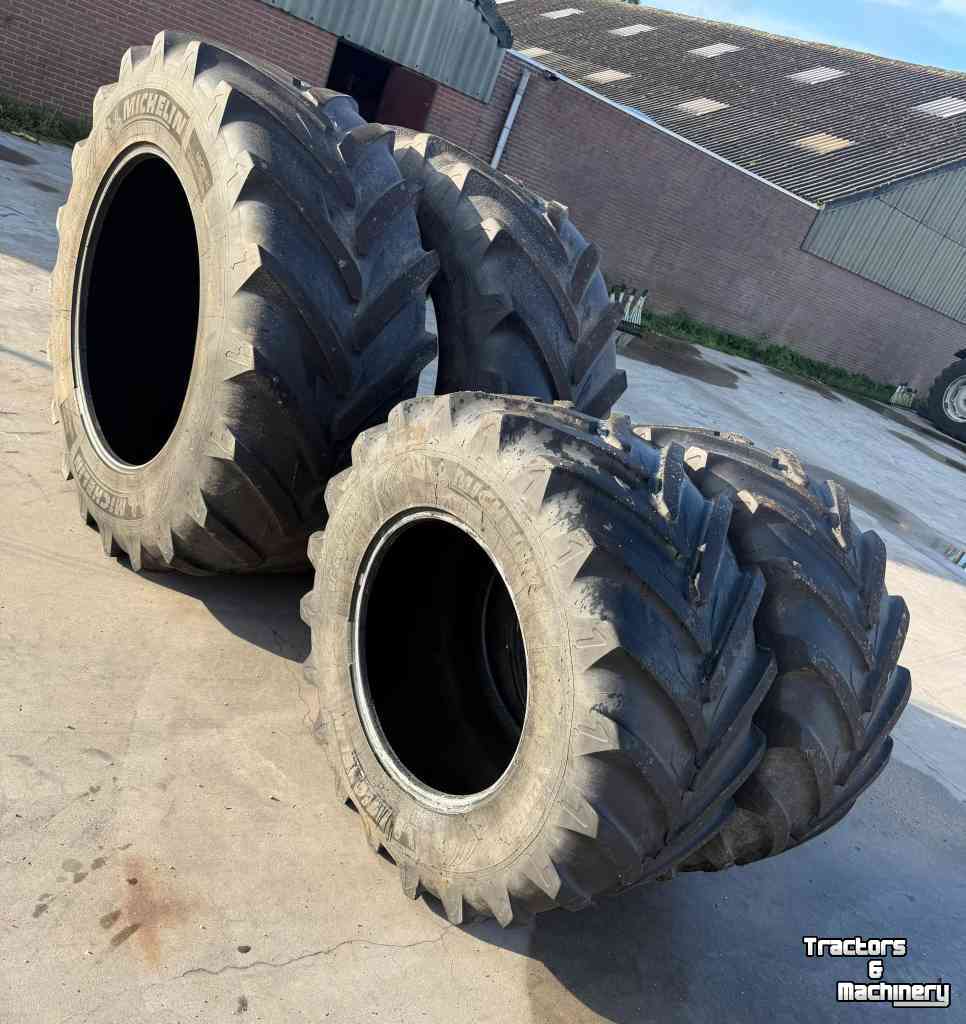 Roues, Pneus, Jantes, Barillets Jumelage Michelin Michelin Xeobib VF 710/60R42 + VF 600/60R30