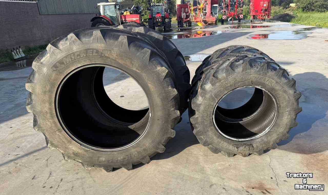 Roues, Pneus, Jantes, Barillets Jumelage Michelin Michelin Xeobib VF 710/60R42 + VF 600/60R30
