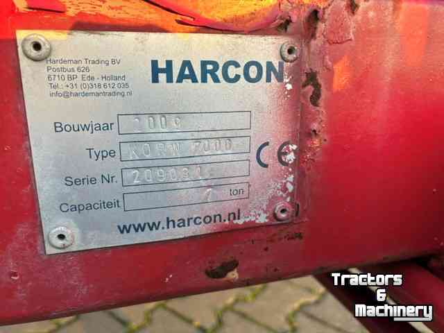 Remorque porte-machines Harcon KORW 7000 oprijwagen