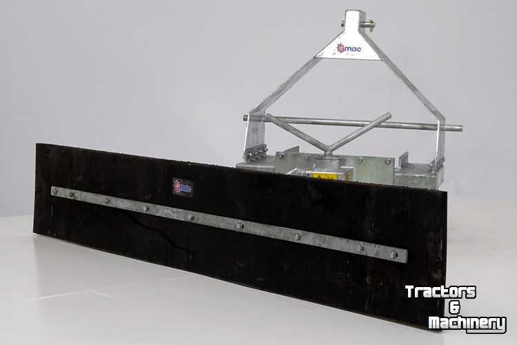 Rabot caoutchouc Qmac Modulo rubber erfschuif vloerschuif straatschuif 3-punt vorken