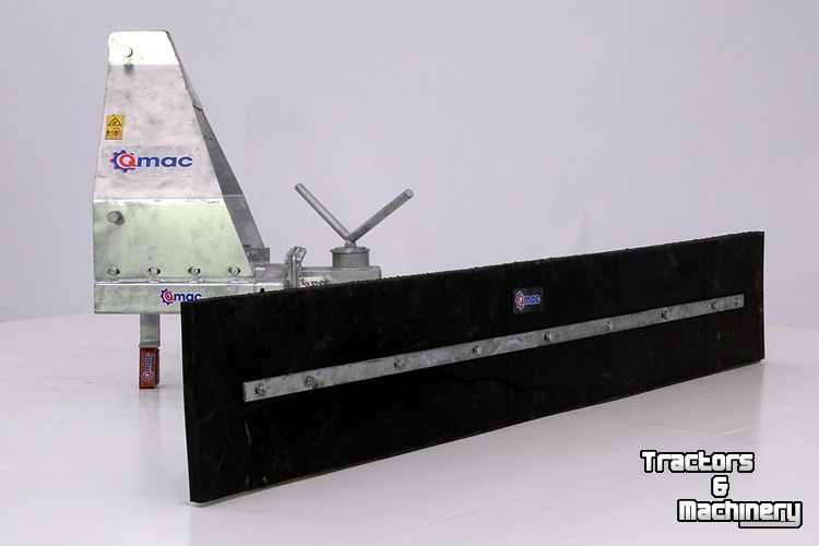 Rabot caoutchouc Qmac Modulo rubber erfschuif vloerschuif straatschuif 3-punt vorken