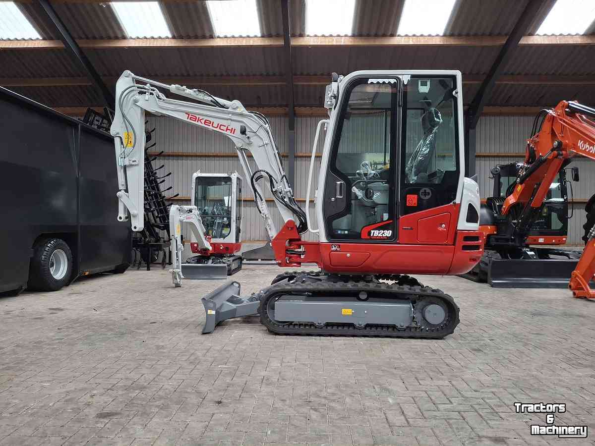 Mini pelleteuse Takeuchi TB230, minigraver, minikraan, BJ2026, Nieuw!
