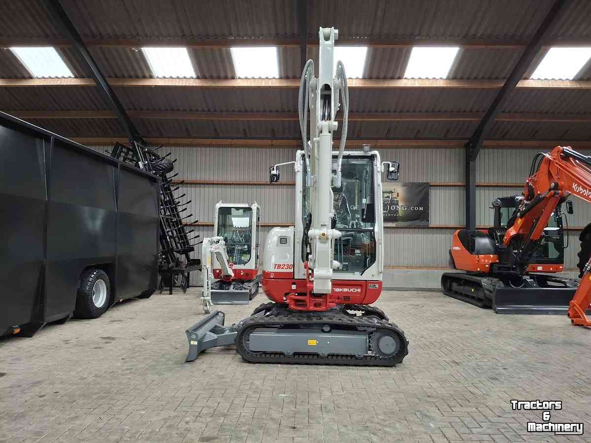 Mini pelleteuse Takeuchi TB230, minigraver, minikraan, BJ2026, Nieuw!