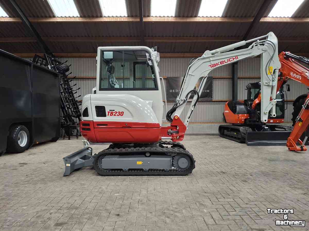 Mini pelleteuse Takeuchi TB230, minigraver, minikraan, BJ2026, Nieuw!