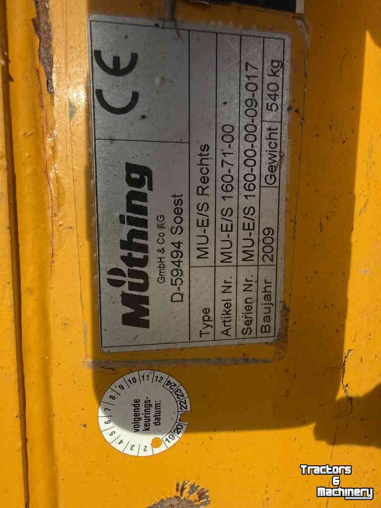 Rotobroyeur  Münthing MU -E/S 160