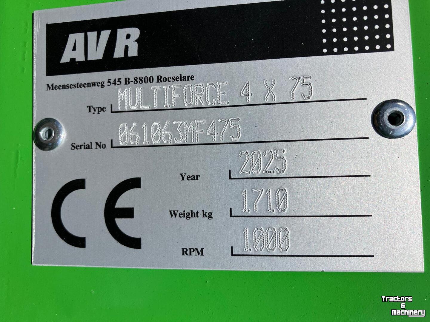 Fraise buteuse AVR MultiForce