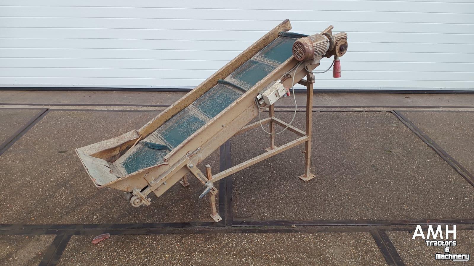 Convoyeur élévateur Affeldt Opvoerband 1600X400 OPVOERBAND ELEVATORBAND ELEVATOR BELT FÖRDERBAND STEIGBAND