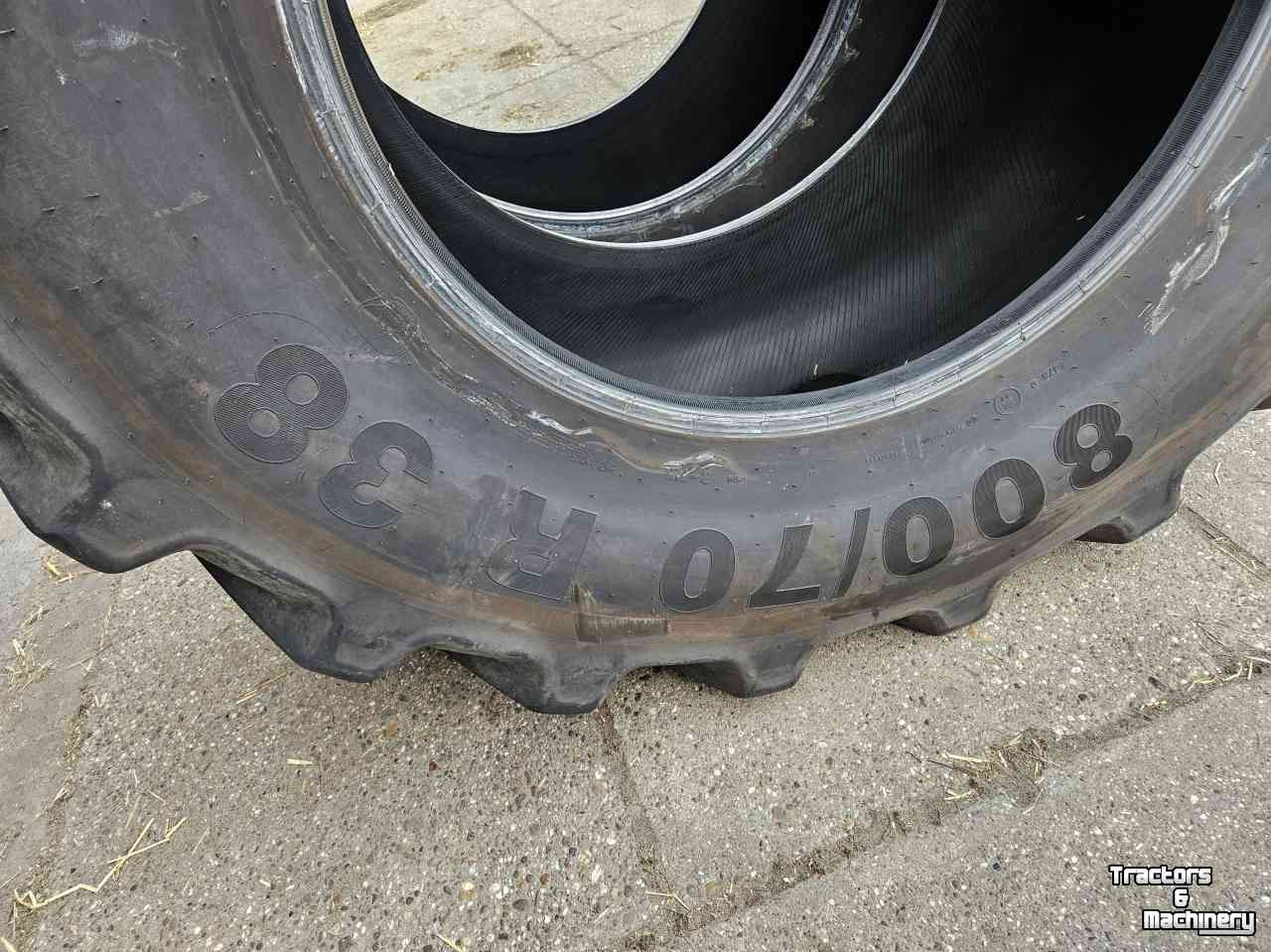 Roues, Pneus, Jantes, Barillets Jumelage Mitas 800/70R38 SFT. 58 mm profiel!
