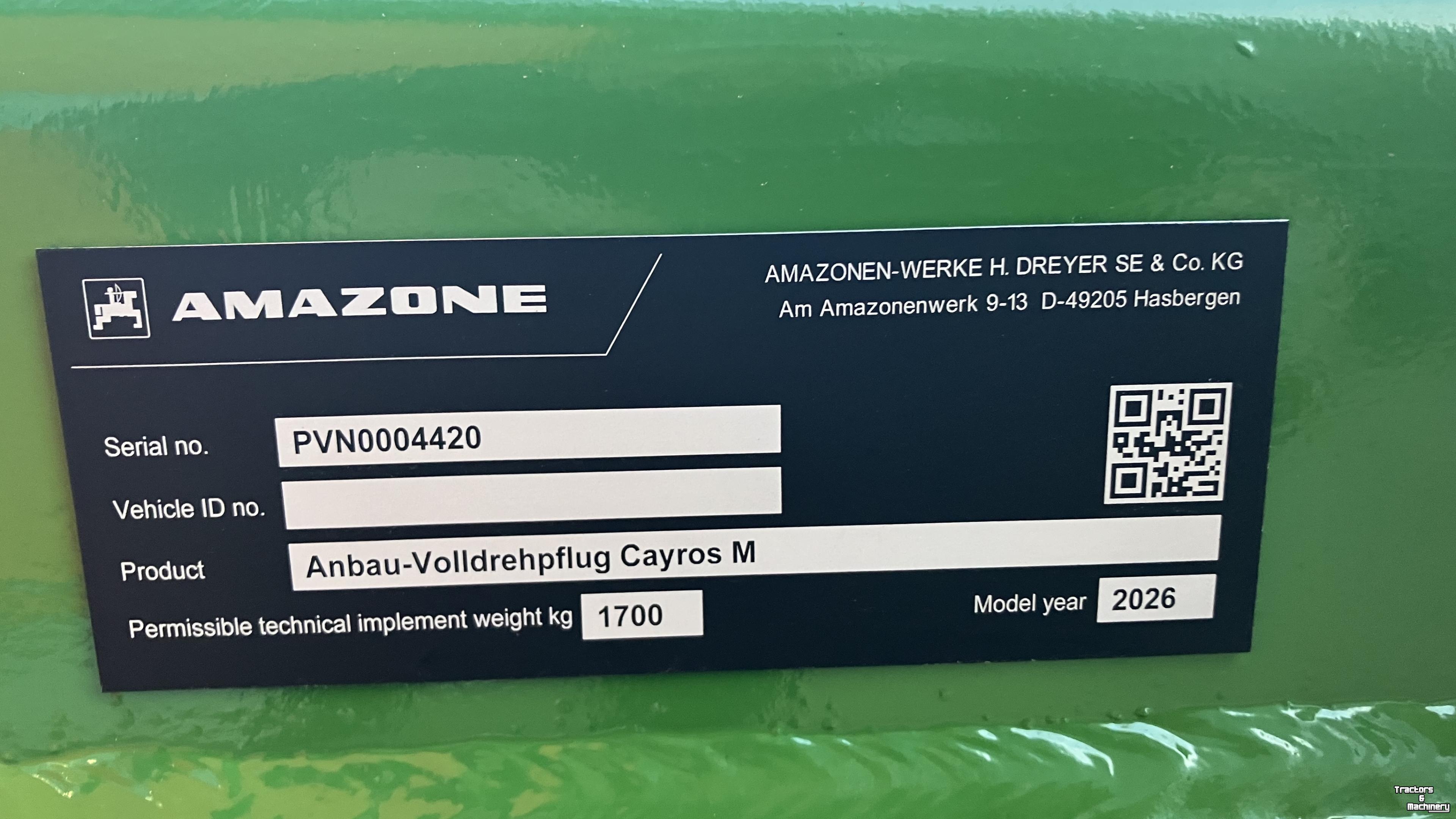 Charrues Amazone Cayros M 2-950 FH78 cm