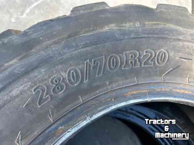 Roues, Pneus, Jantes, Barillets Jumelage Alliance alliance  420/70/r28 bkt voor 280/70/r20