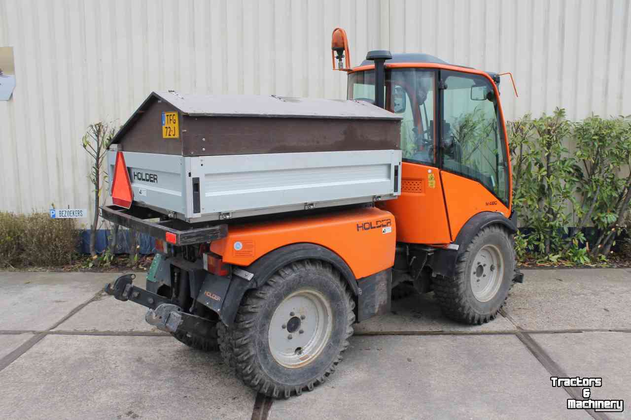 Tracteur pour horticulture Holder M480 werktuigdrager speciale smalspoortrekker kniktrekker Deutz motor
