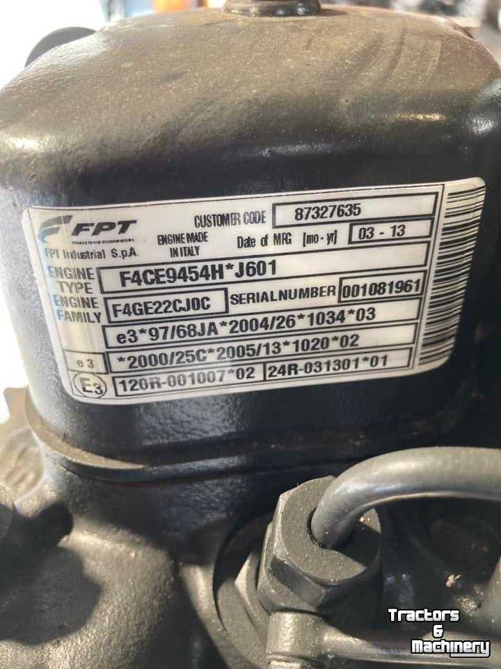 Moteur New Holland FPT 4 cilinder