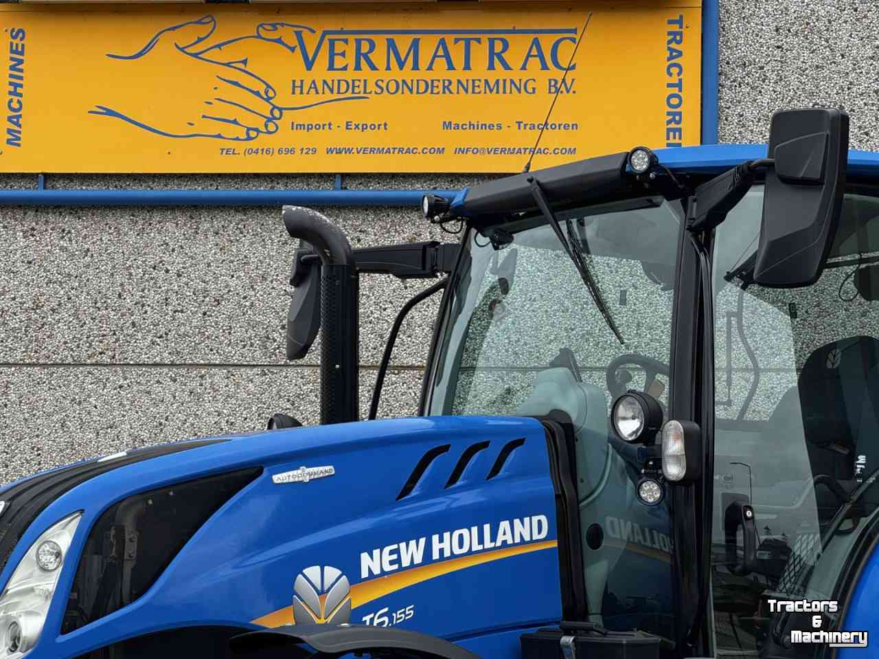 Tracteur New Holland T6.155AC vario 40km Stage V  Fronthef vol geveerd 2091u