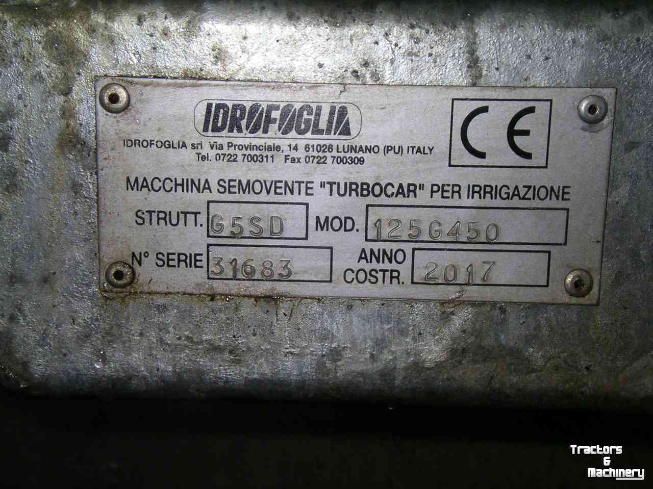 Enrouleur d‘irrigation Idrofoglia 125g450