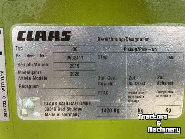 Pick up Claas PU 300 Profi - i36