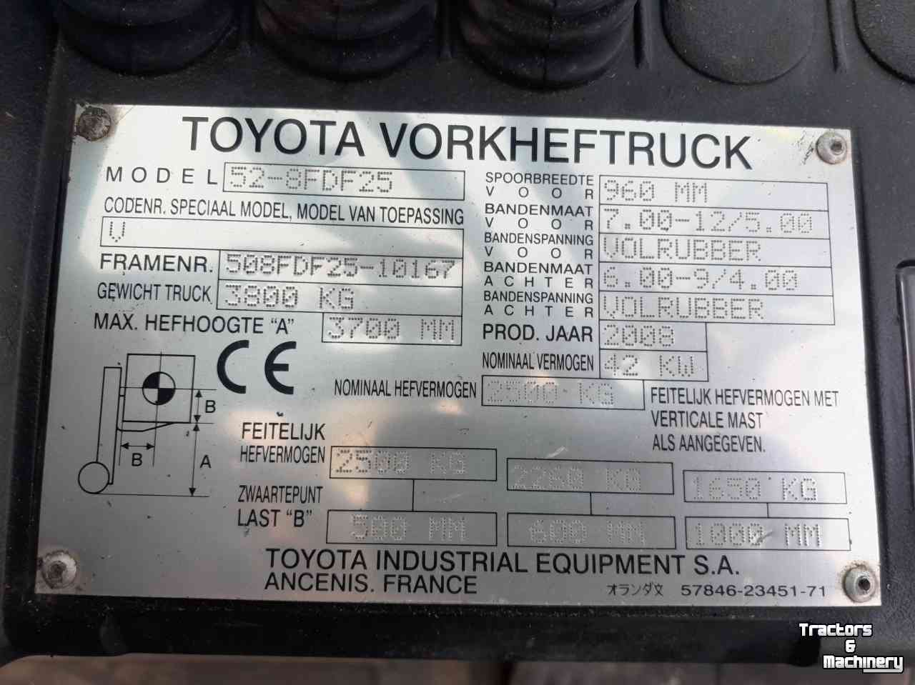 Chariot élévateur  Toyota Diesel Heftruck