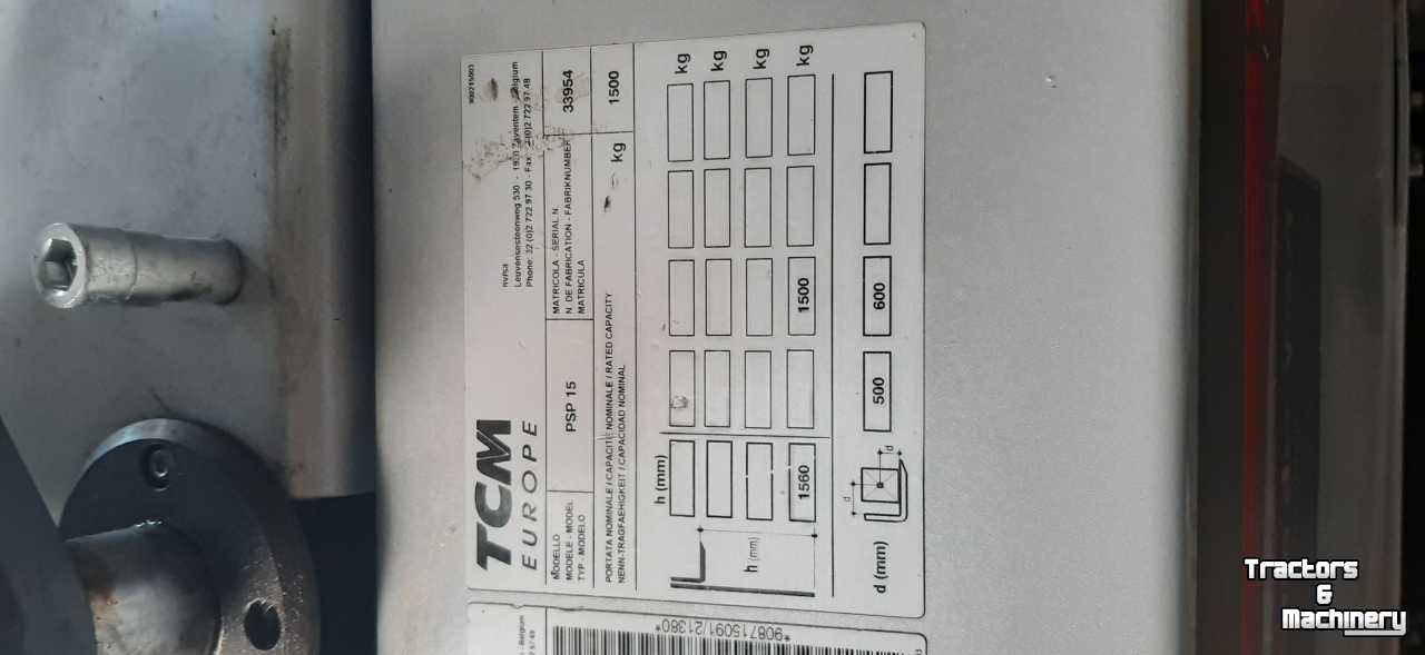 Transpalette électrique TCM Stapelaar PSP 15