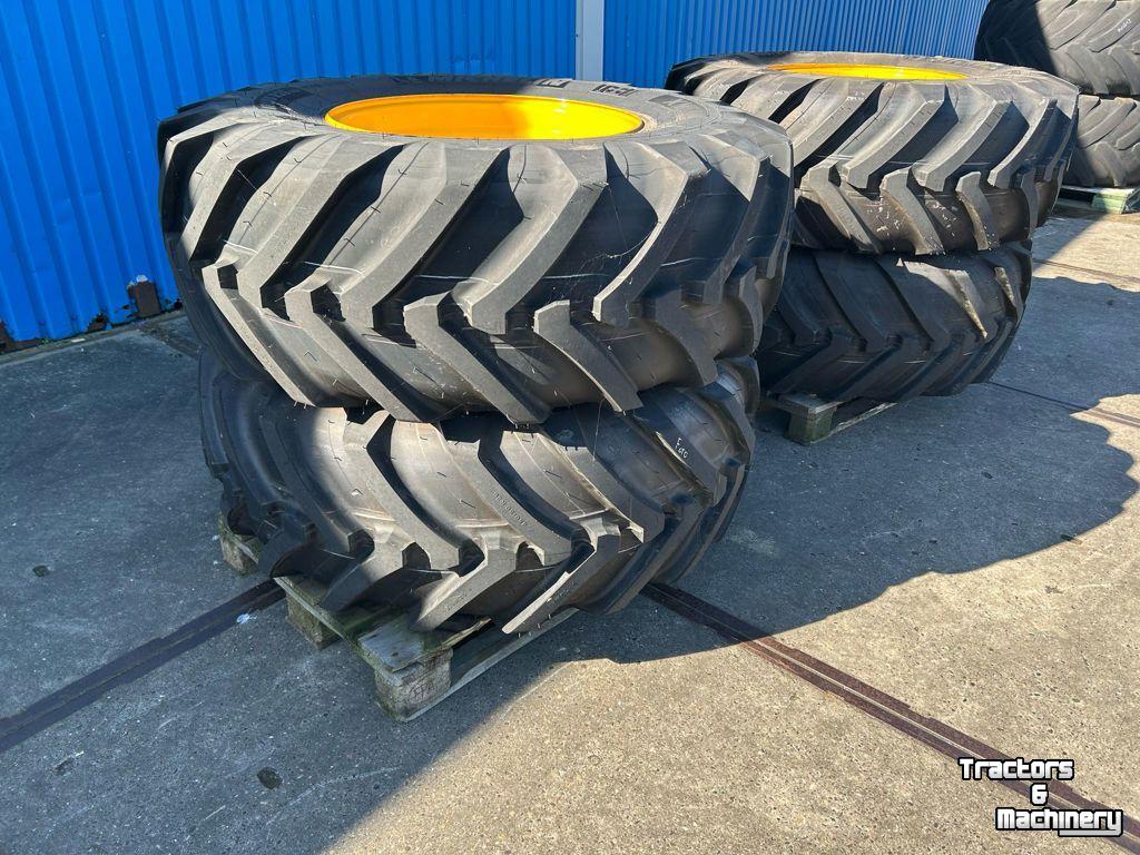 Roues, Pneus, Jantes, Barillets Jumelage Michelin 4x XMCL 480/80R26 JCB 12g.