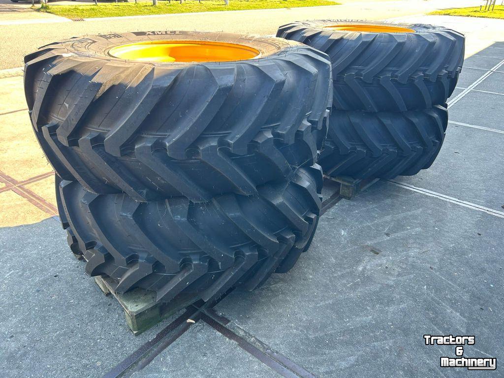 Roues, Pneus, Jantes, Barillets Jumelage Michelin 4x XMCL 480/80R26 JCB 12g.