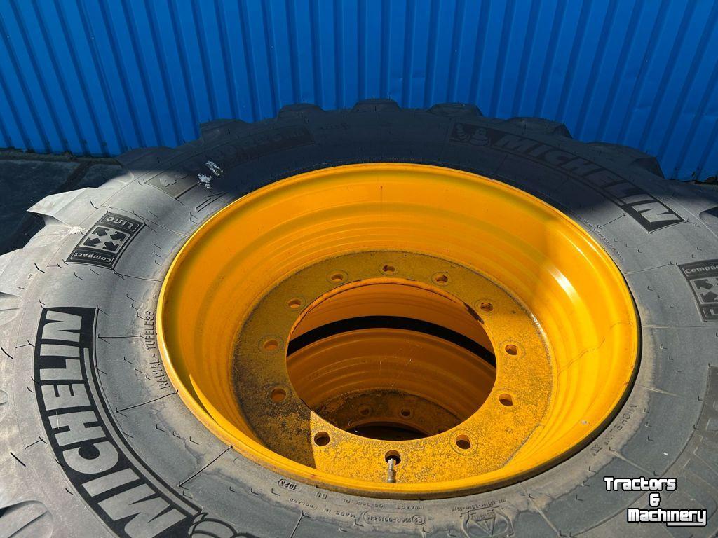 Roues, Pneus, Jantes, Barillets Jumelage Michelin 4x XMCL 480/80R26 JCB 12g.