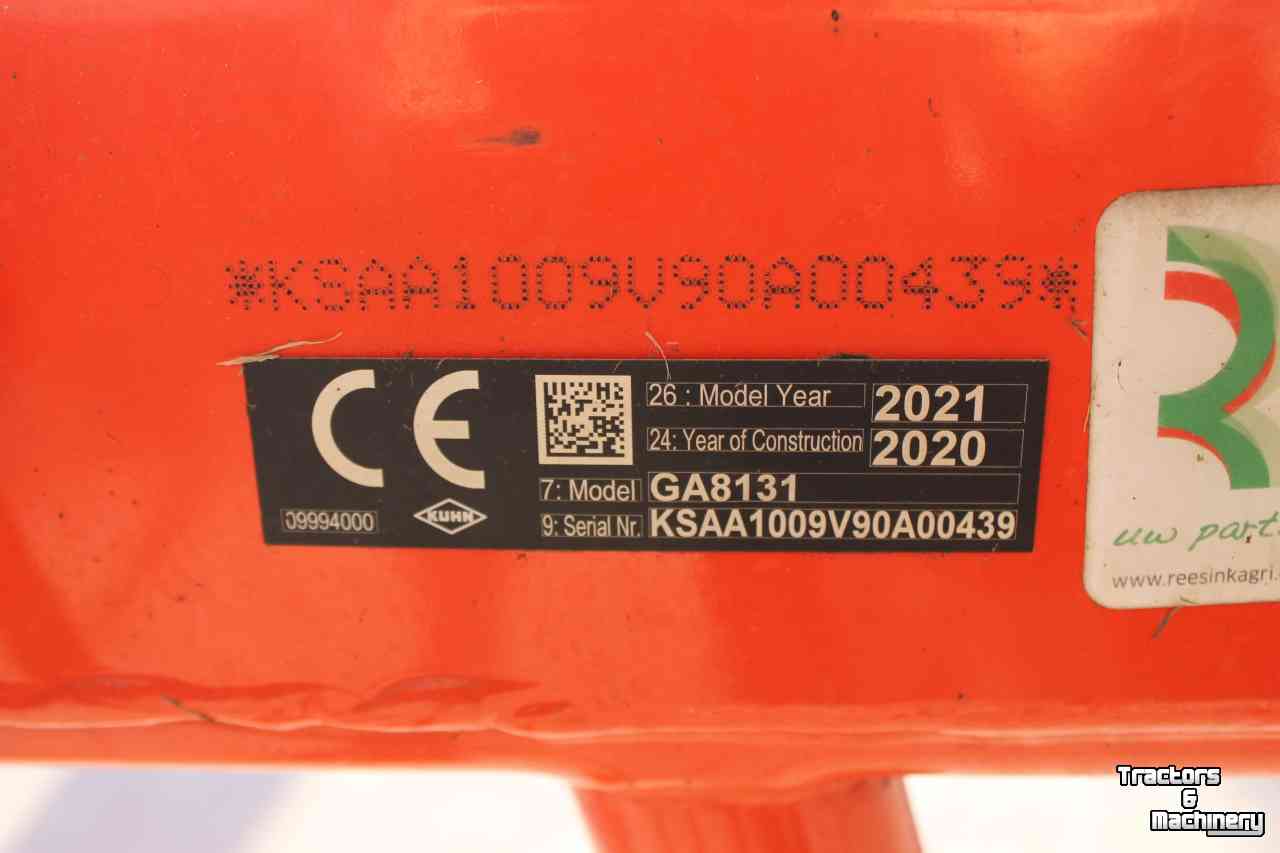Andaineur Kuhn GA8131 dubbele cirkelhark wiersmachine hydraulische breedteverstelling