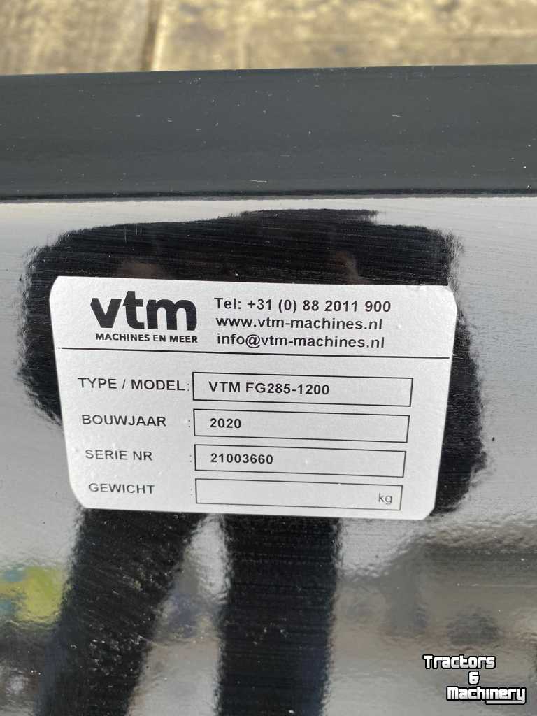 Godets VTM Volumebak / Grondbak type VTM FG285-1200 Schepbak Schaffer