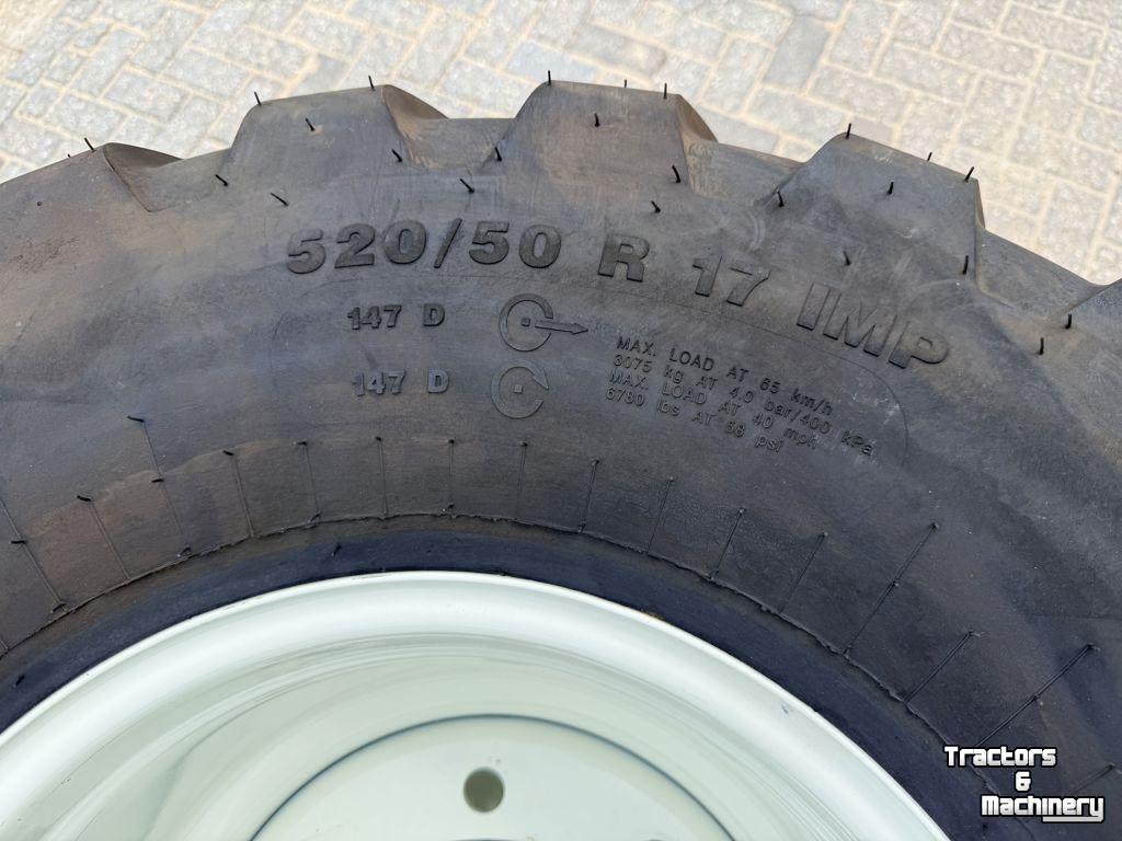 Roues, Pneus, Jantes, Barillets Jumelage Vredestein Vredestein 520/50R17 Flotation Trac met Velg