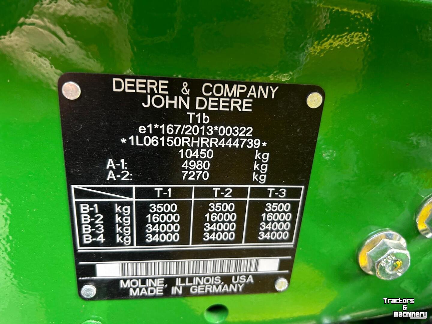 Tracteur John Deere 6R 150
