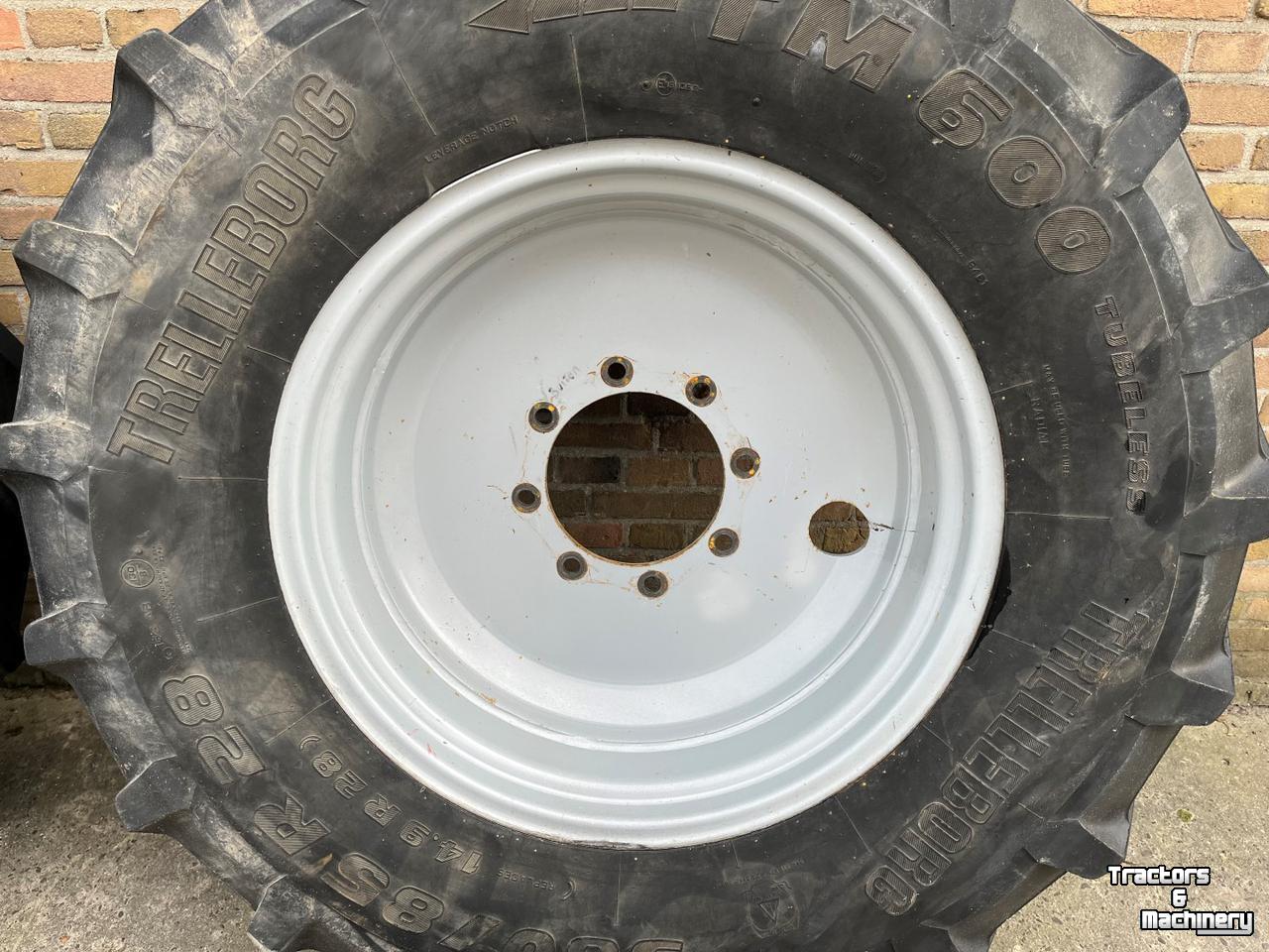 Roues, Pneus, Jantes, Barillets Jumelage Trelleborg TM 600 380/85R28