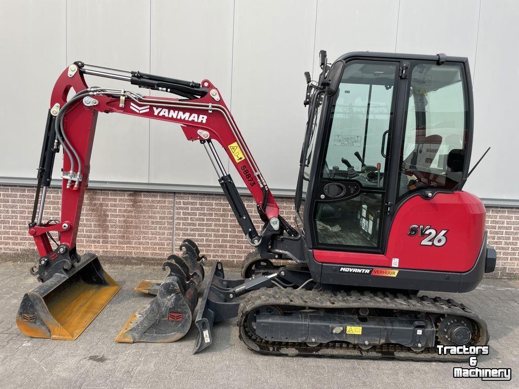 Mini pelleteuse Yanmar SV26