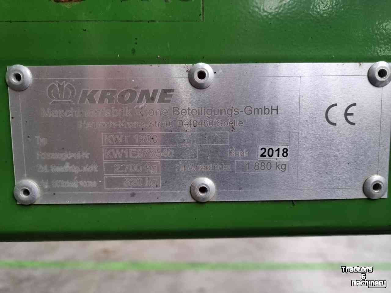 Faneur Krone KWT-1300 schudder