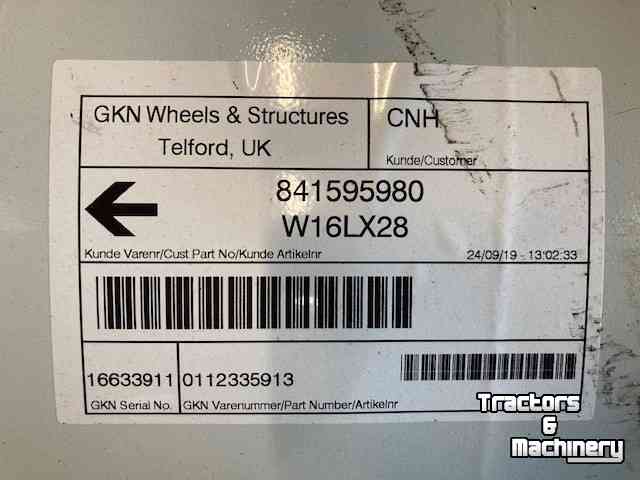 Roues, Pneus, Jantes, Barillets Jumelage  Velg W16LX28