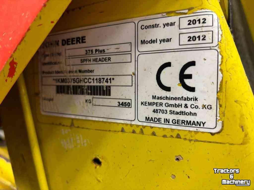 Maisbec Kemper 375 Plus Maisbek (John Deere)