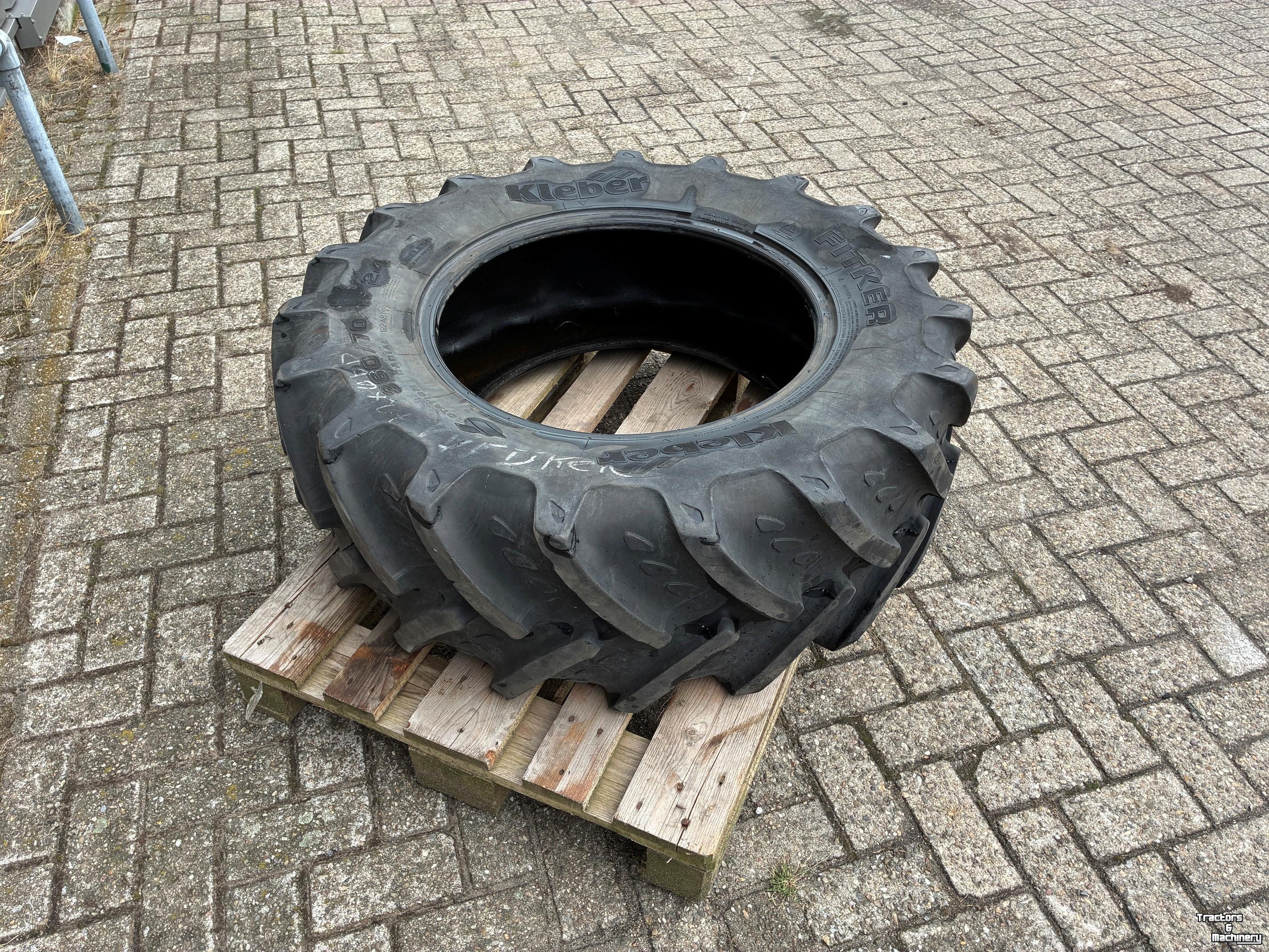 Roues, Pneus, Jantes, Barillets Jumelage Kleber 360/70R24