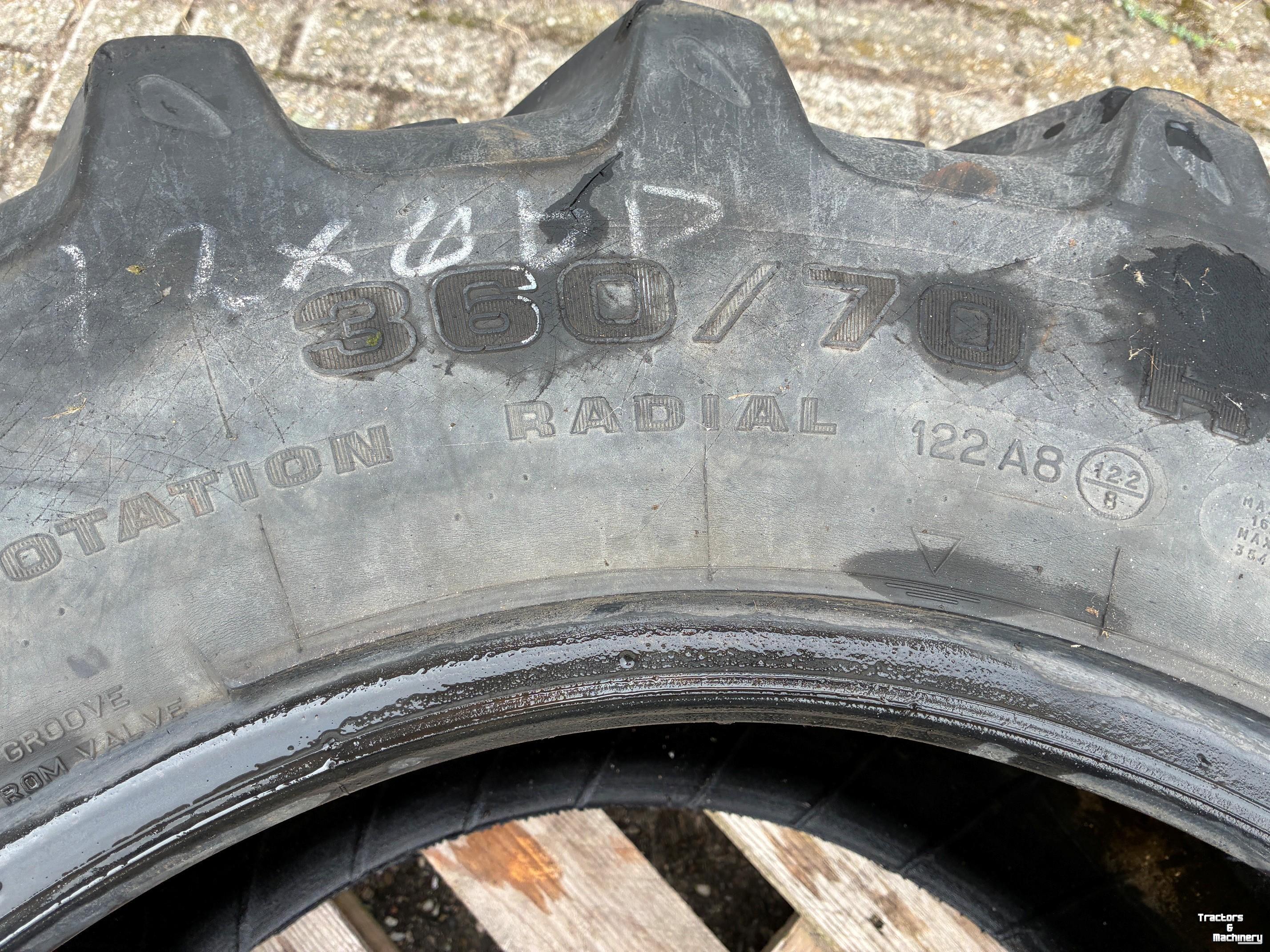 Roues, Pneus, Jantes, Barillets Jumelage Kleber 360/70R24