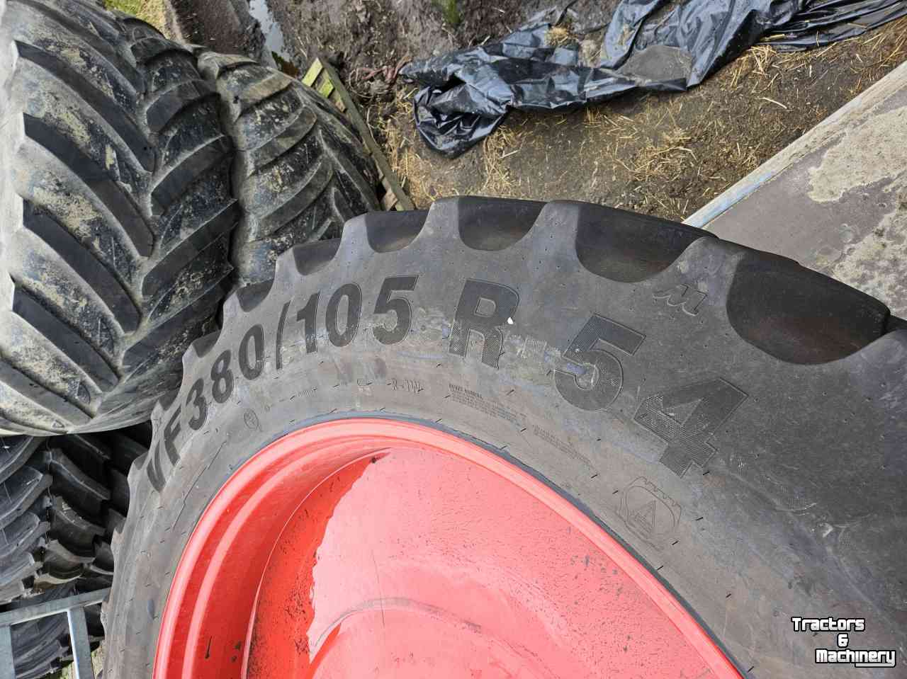 Roues, Pneus, Jantes, Barillets Jumelage Mitas MItas 380/105R54 op 10-gaats velg