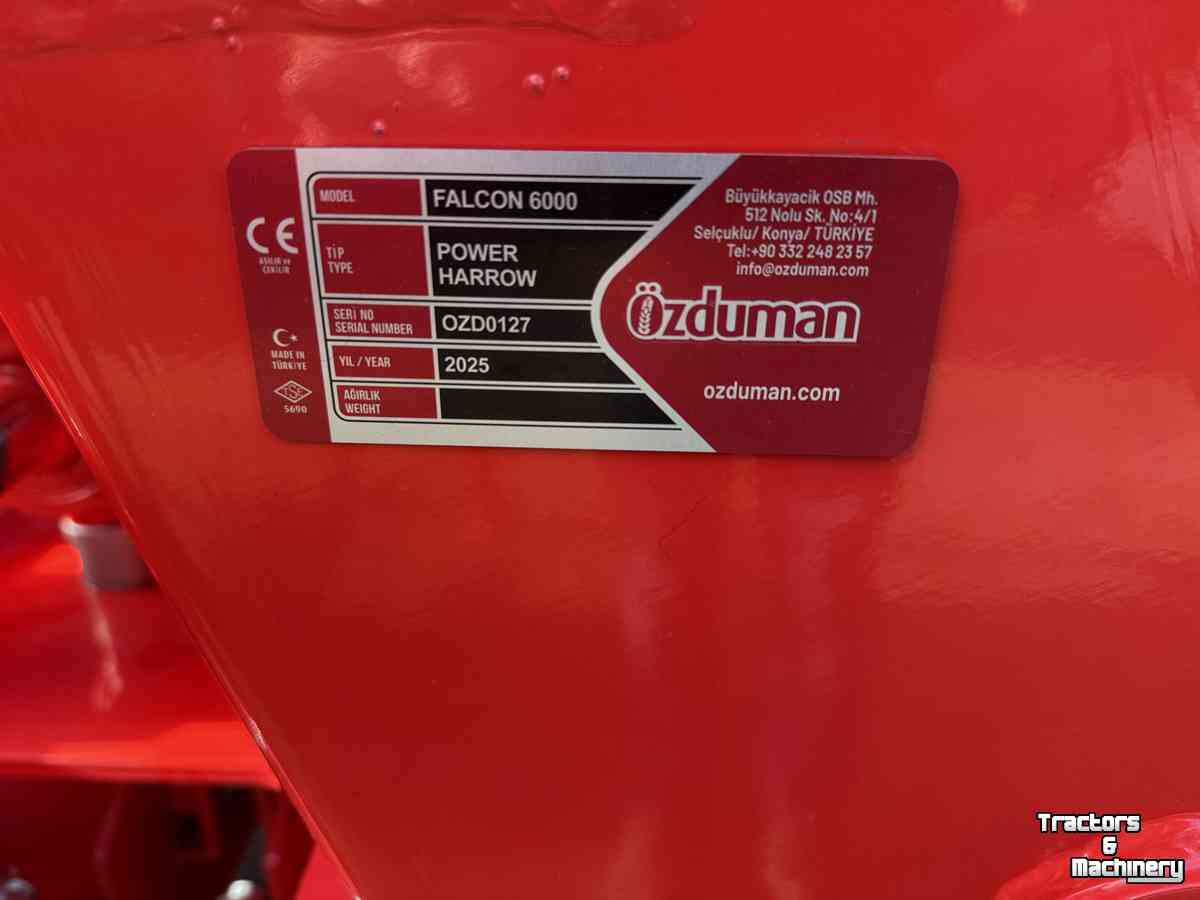 Herse rotative  Ozduman Fslcon XL 6000