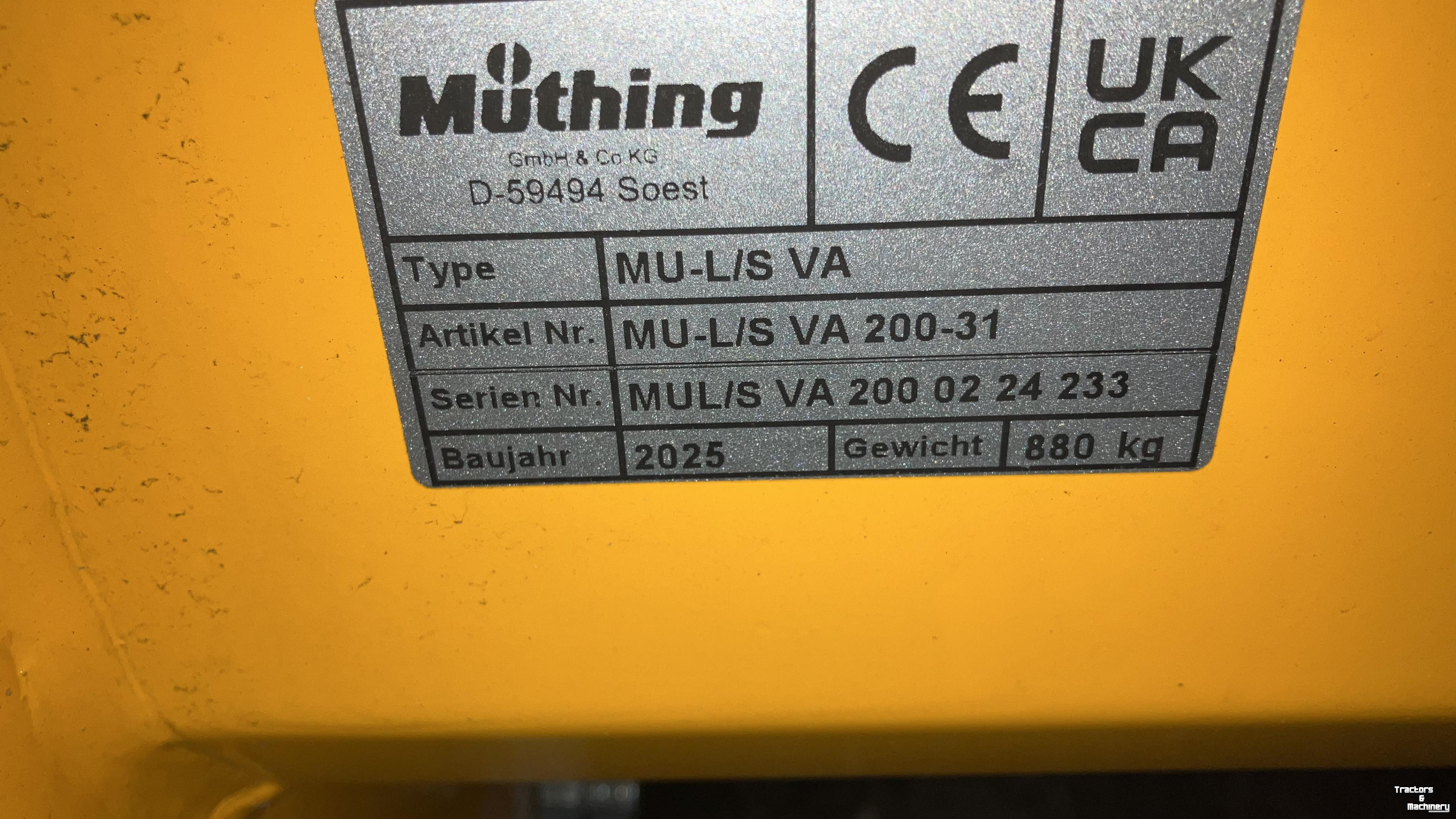 Rotobroyeur Müthing MU-L/S Vario 200
