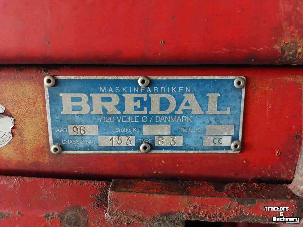 Distributeur de chaux Bredal Bredal kalkstrooier / kunstmeststrooier