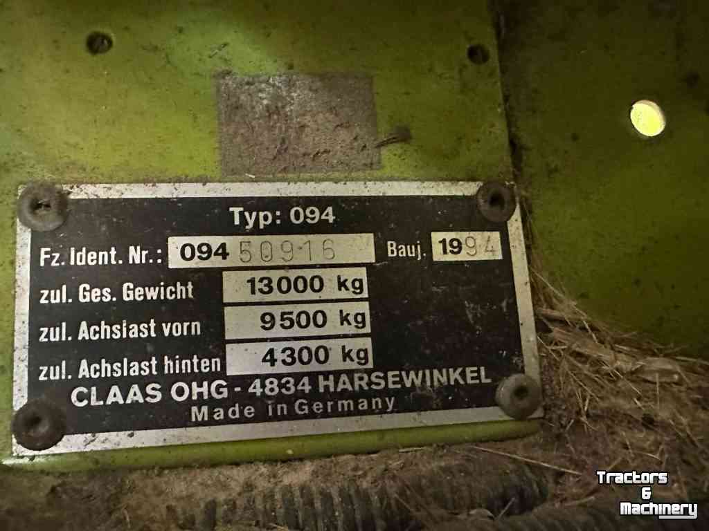 Ensileuse automotrice Claas Dominator 218 Mega