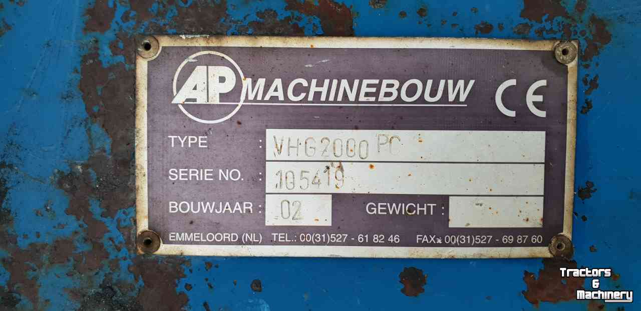 Balayeur AP vhg 2000 pc veegmachine Terex-Schaeff-Yanmar