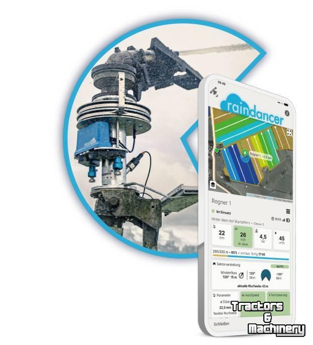 Enrouleur d‘irrigation  Raindancer Sectorverstelling